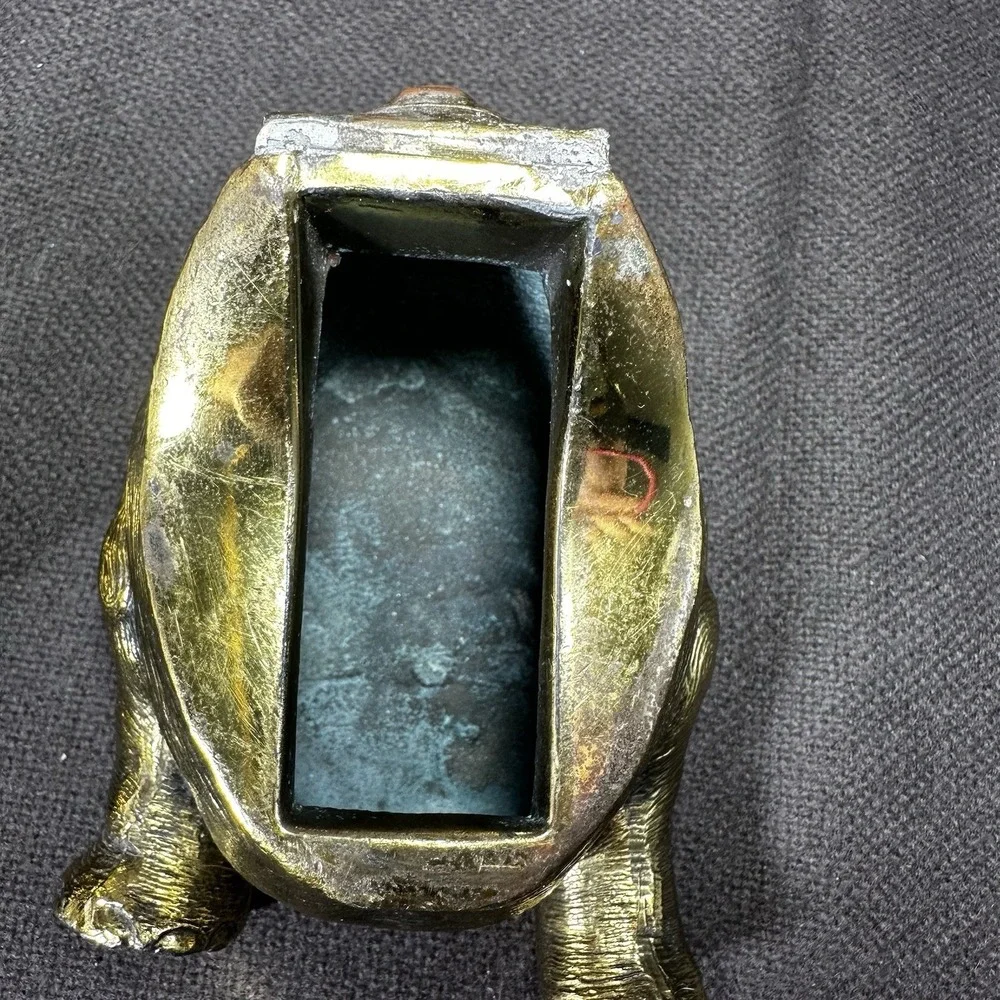 Jennings Brothers Brass Elephant JB USA French Bronze Trinket Box 2lb 12oz ANTG